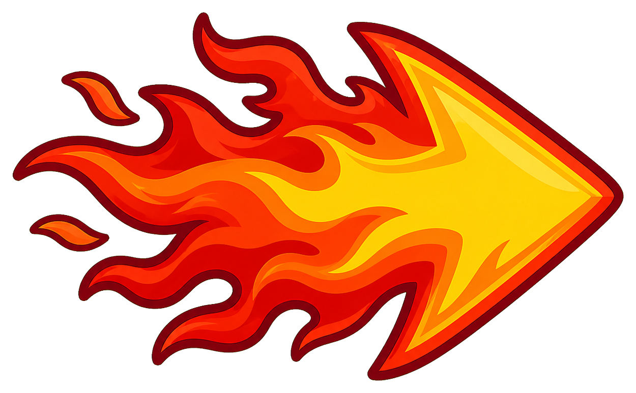 Preview for Flame Arrow Sticker Graphic