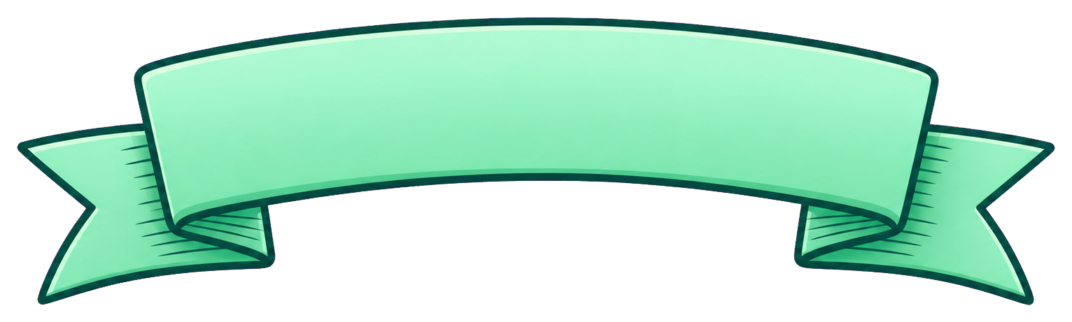 Preview for Mint Curved Banner Sticker