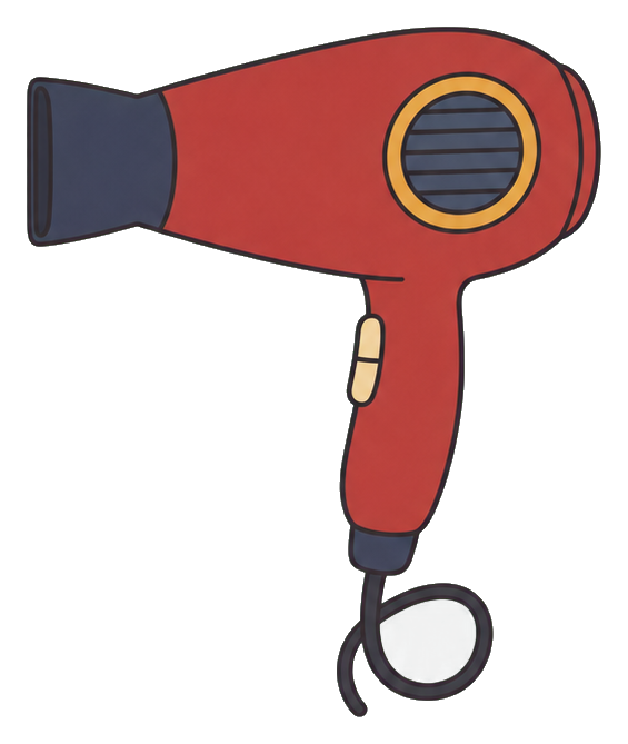Preview for Hairdryer Sticker For Creative Designs