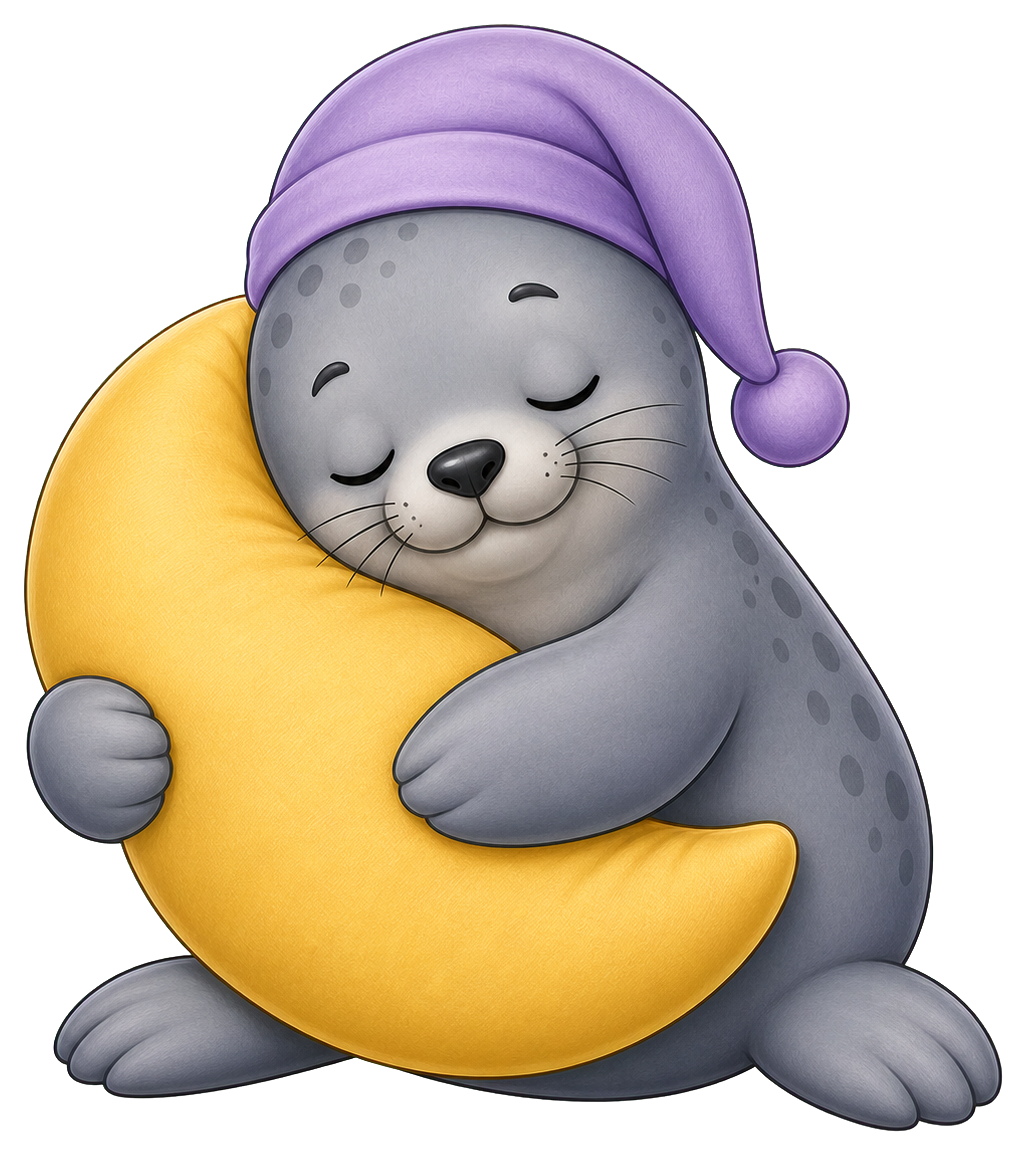Preview for Seal Moon Pillow Sticker