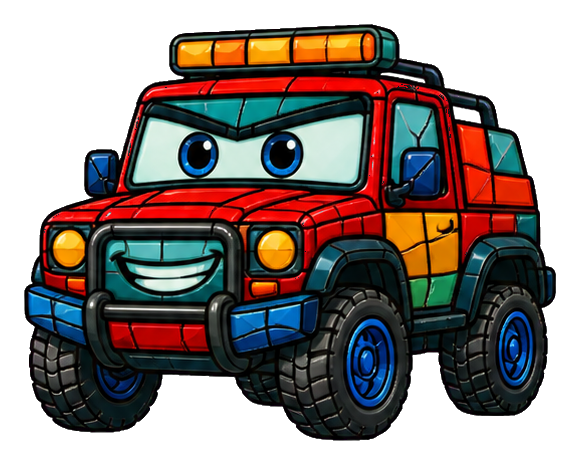 Preview for Determined Rescue Truck Sticker For Pizap