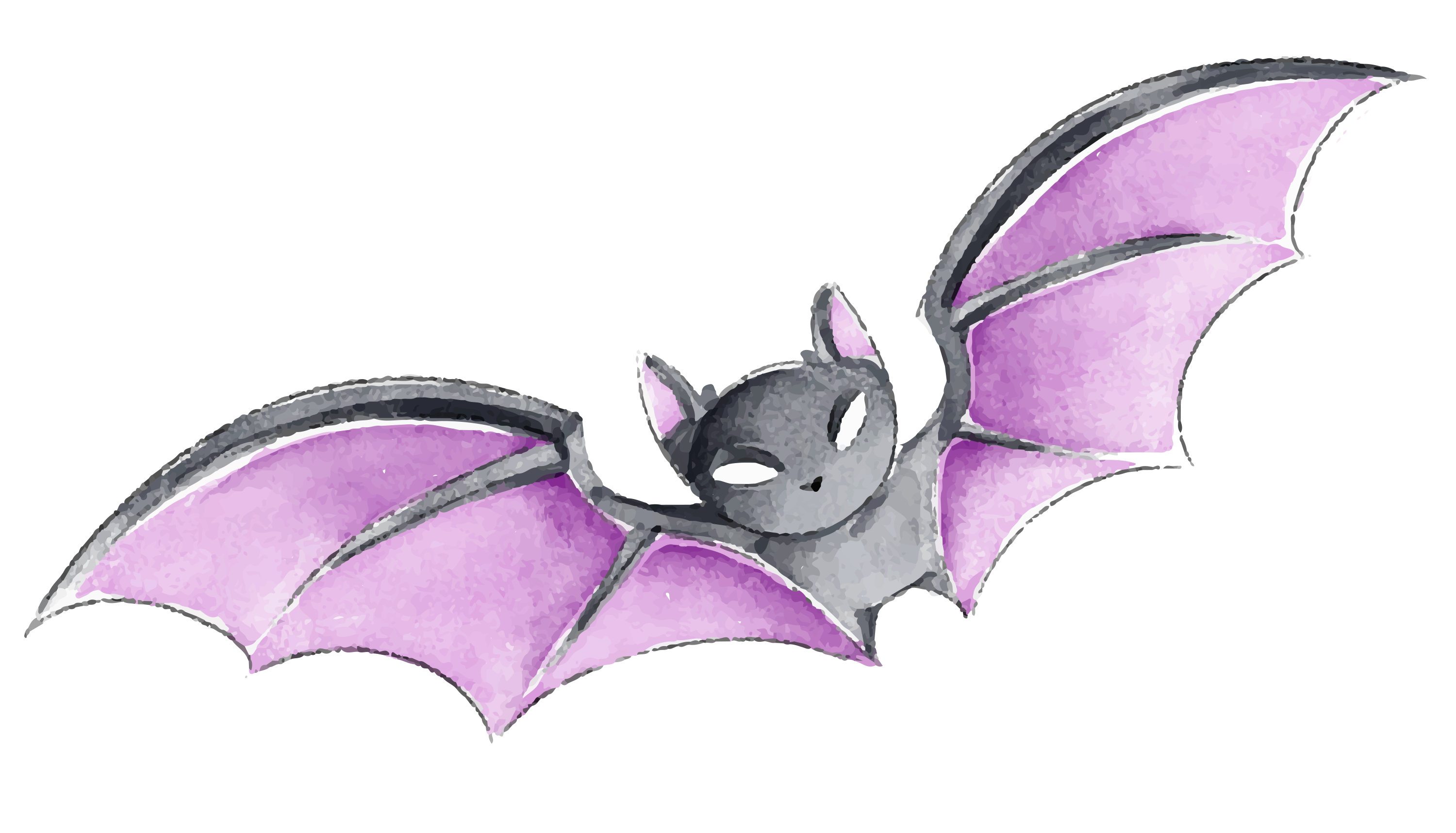 Preview for Cartoon-bat-illustration-halloween-watercolor-sticker-90f79