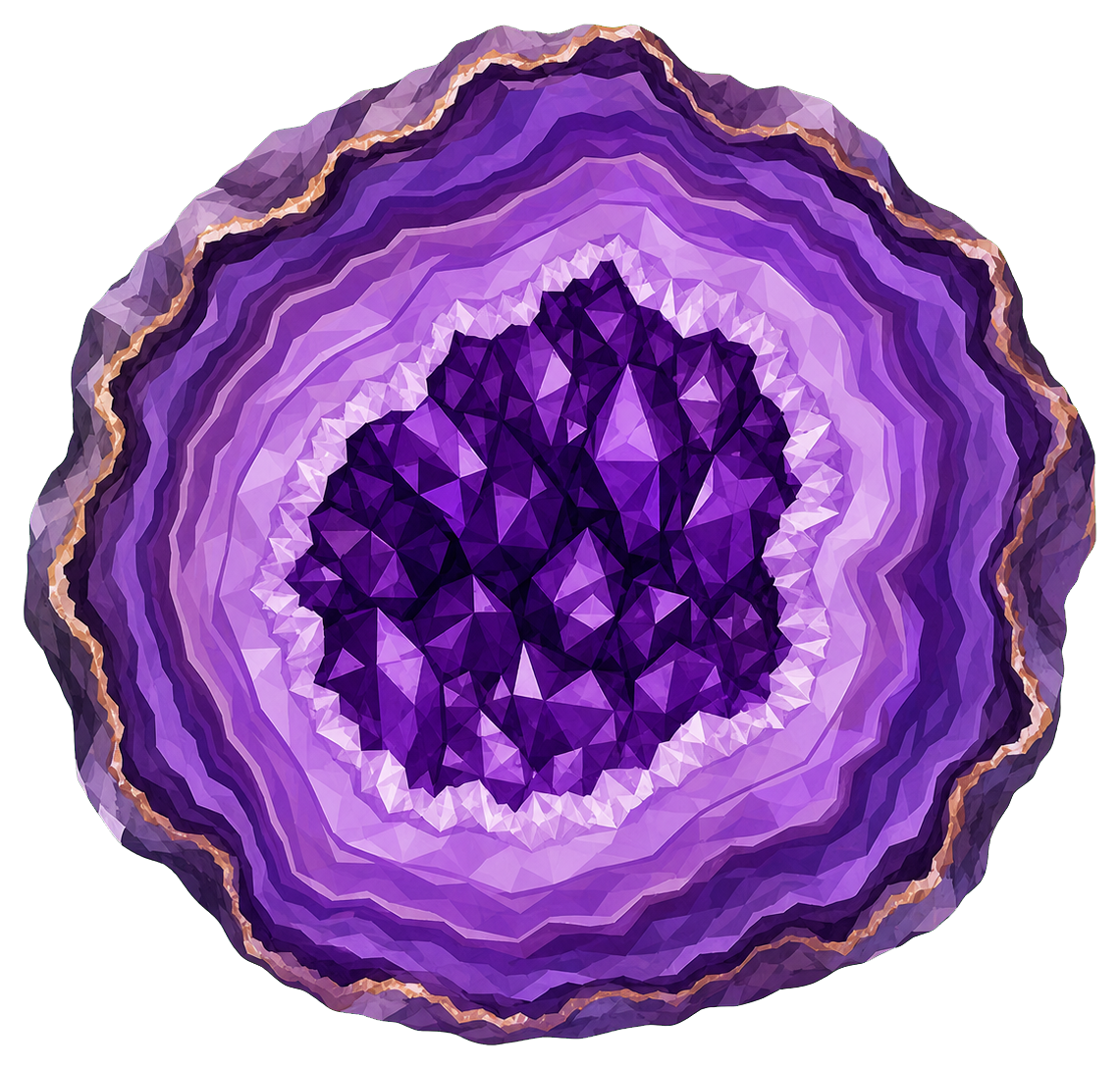 Preview for Purple Geode Slice Sticker