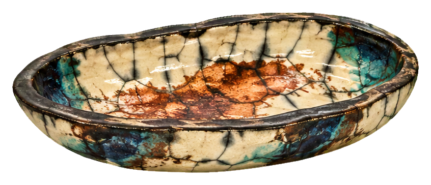 Preview for Raku Pottery Oval Dish