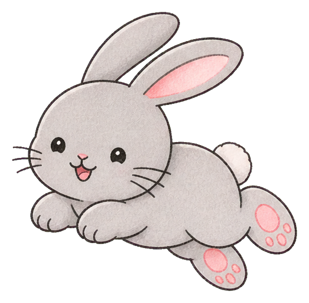 Preview for Gray Hopping Rabbit Sticker