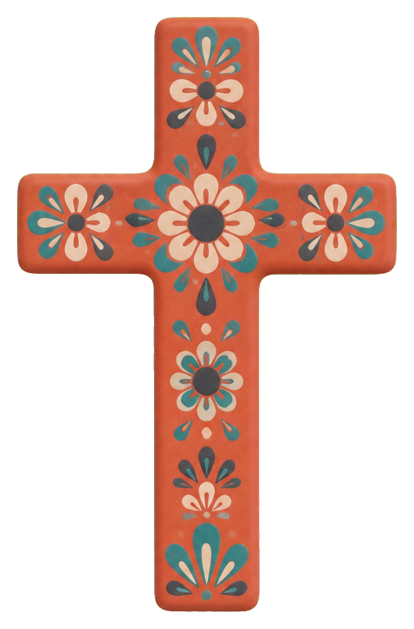Preview for Desert Bloom Cross Sticker