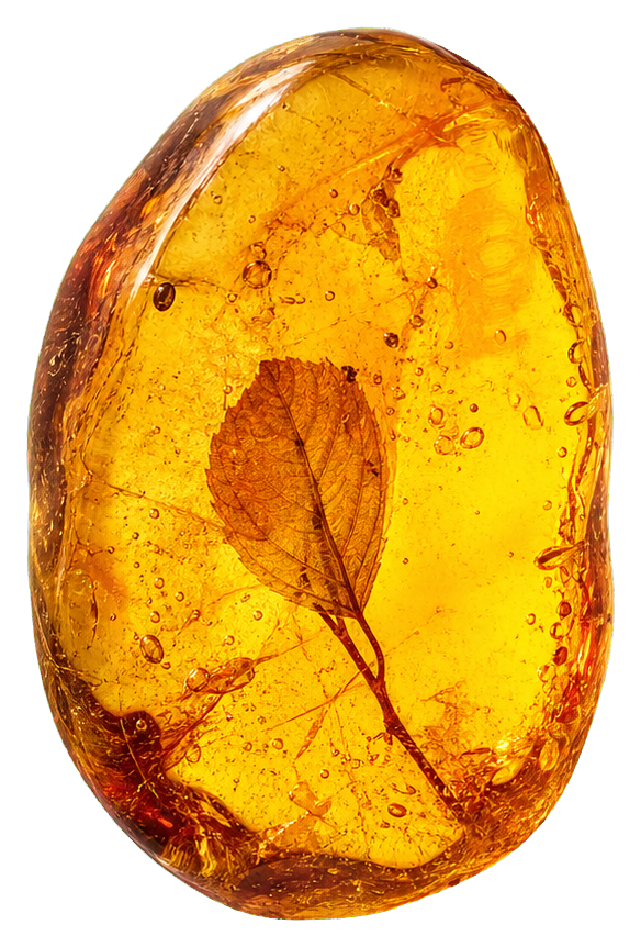 Preview for Amber With Botanical Inclusion Sticker