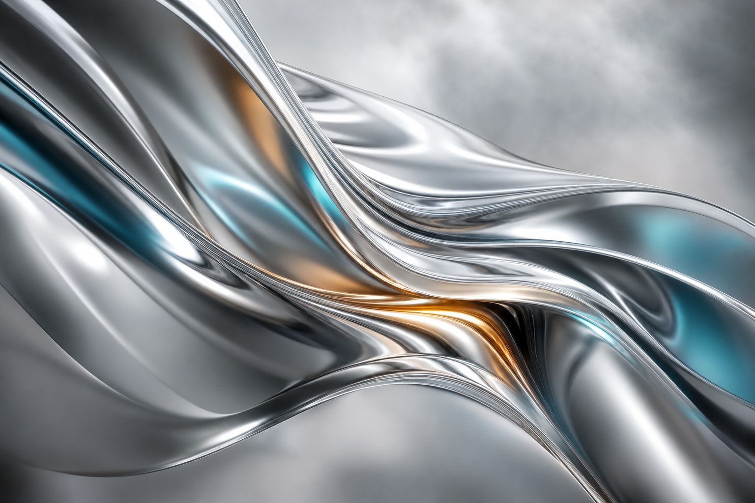 Preview for Abstract Chrome Liquid Metal Background