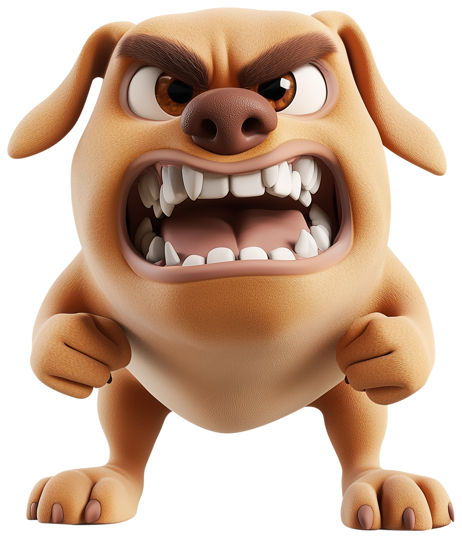 Preview for Angry Cartoon Dog Sticker