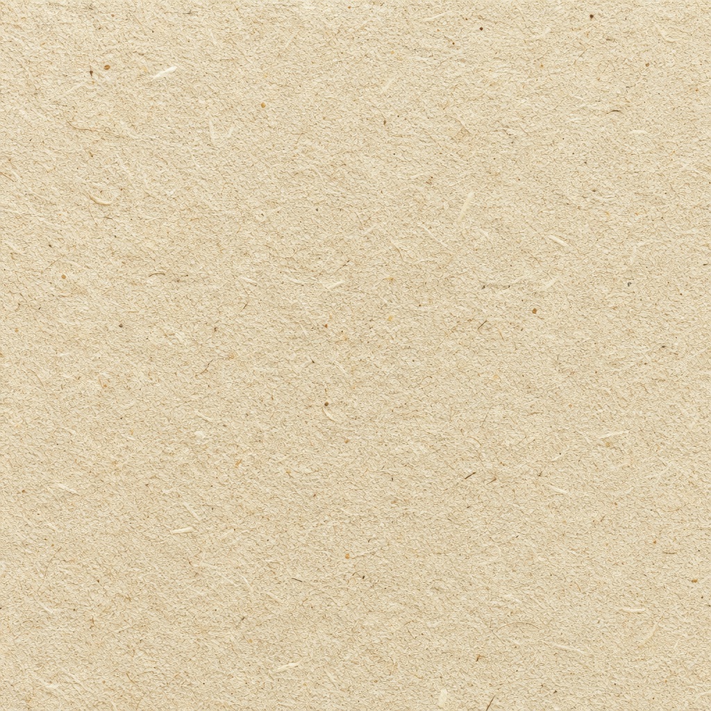 Light beige recycled paper texture with subtle organic fibers and speckled surface