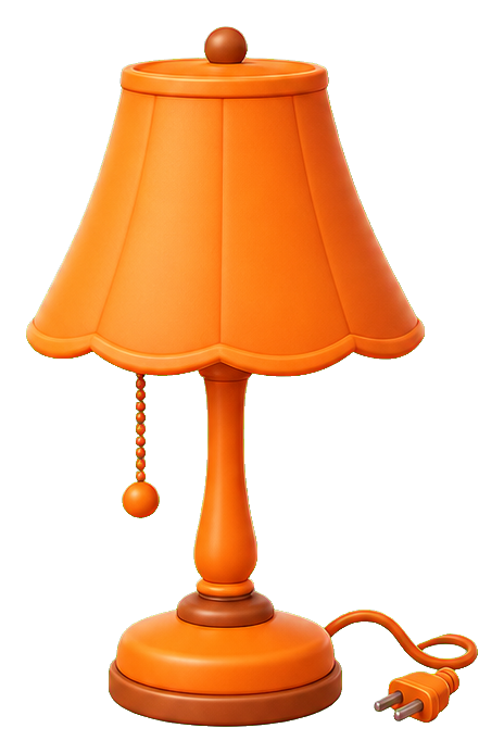 Preview for Orange Table Lamp Sticker