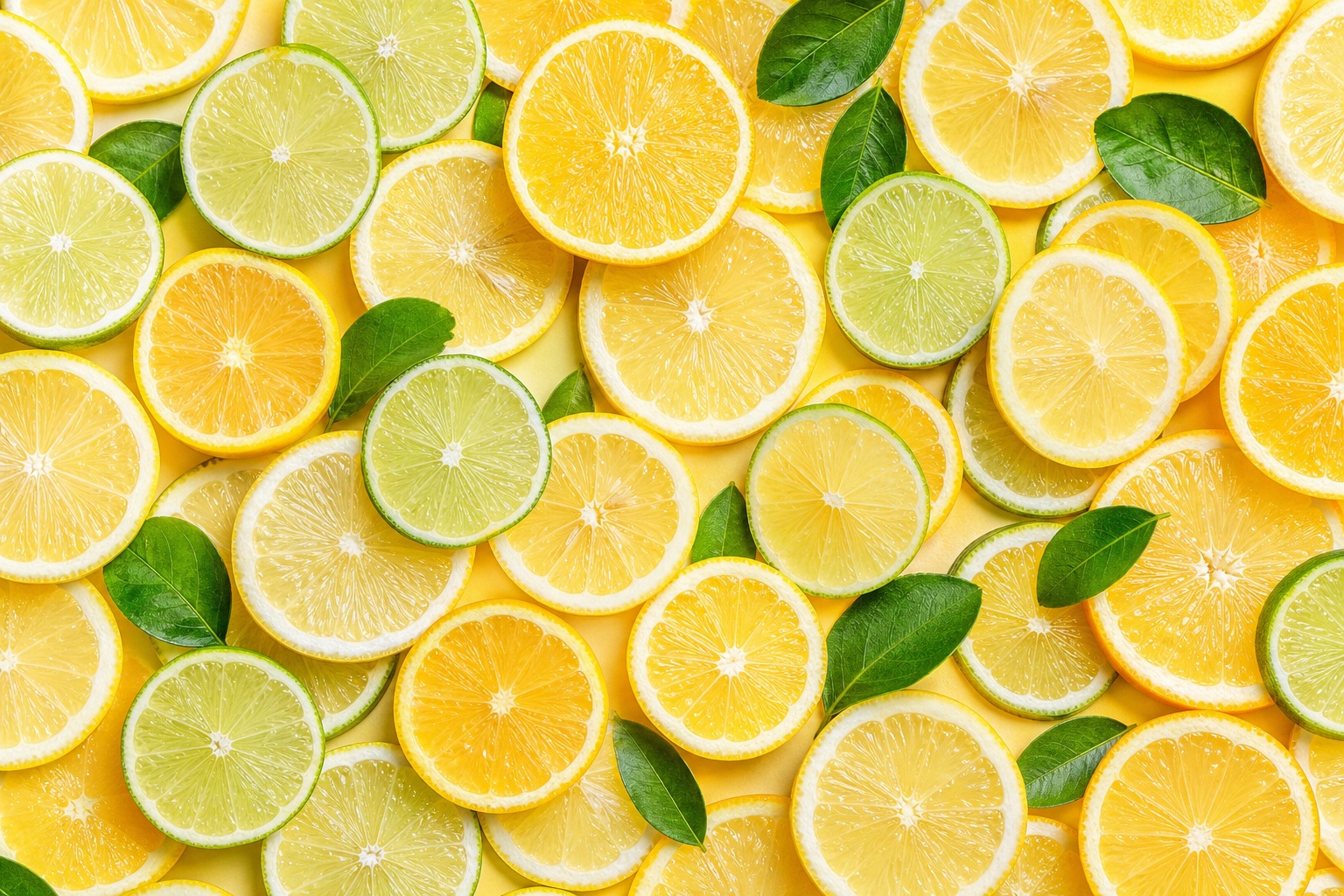 Preview for Citrus Slice Flatlay Background