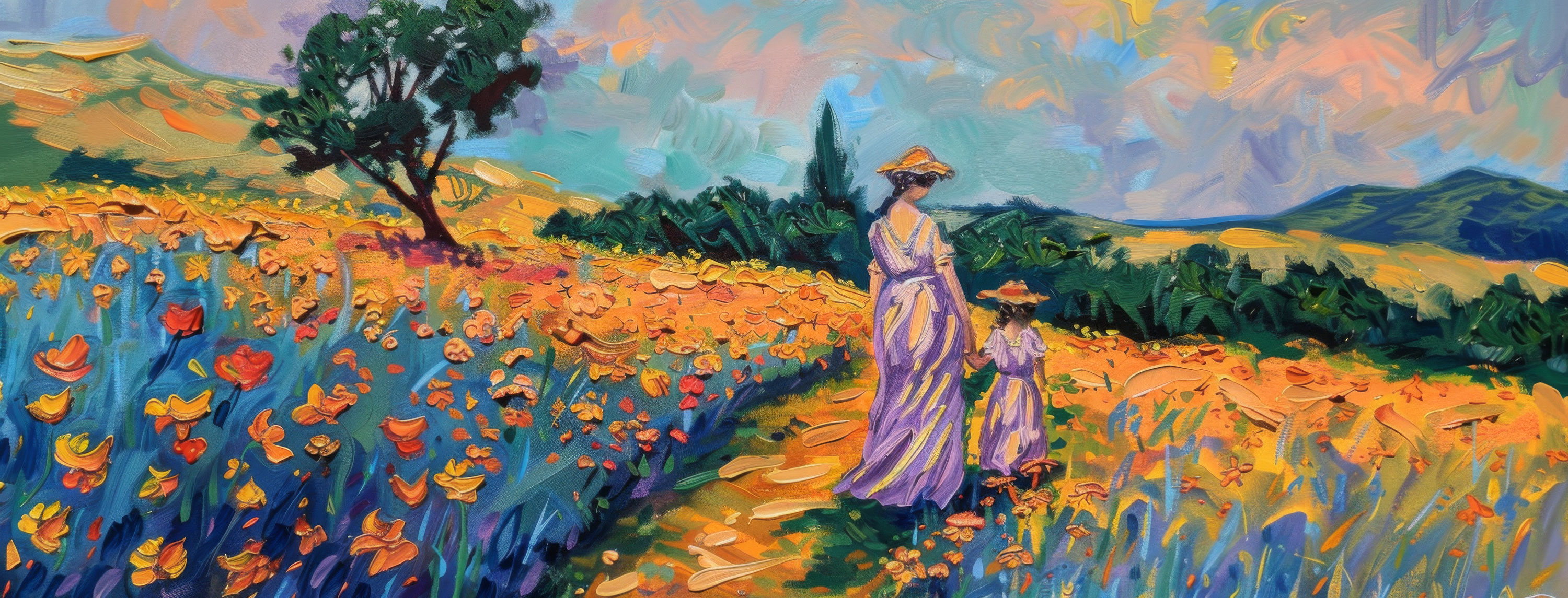 Preview for Impressionist-field-walk-mothers-day-background-d83ea