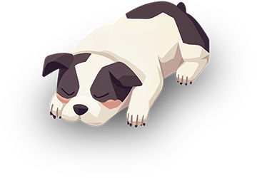 Preview for Sleeping-puppy-illustration-animal-sticker-714b5