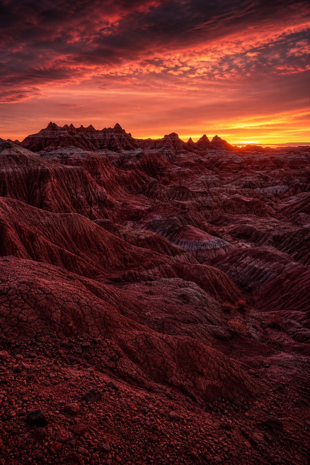 Preview for Desert Dusk Horizon Stock Background