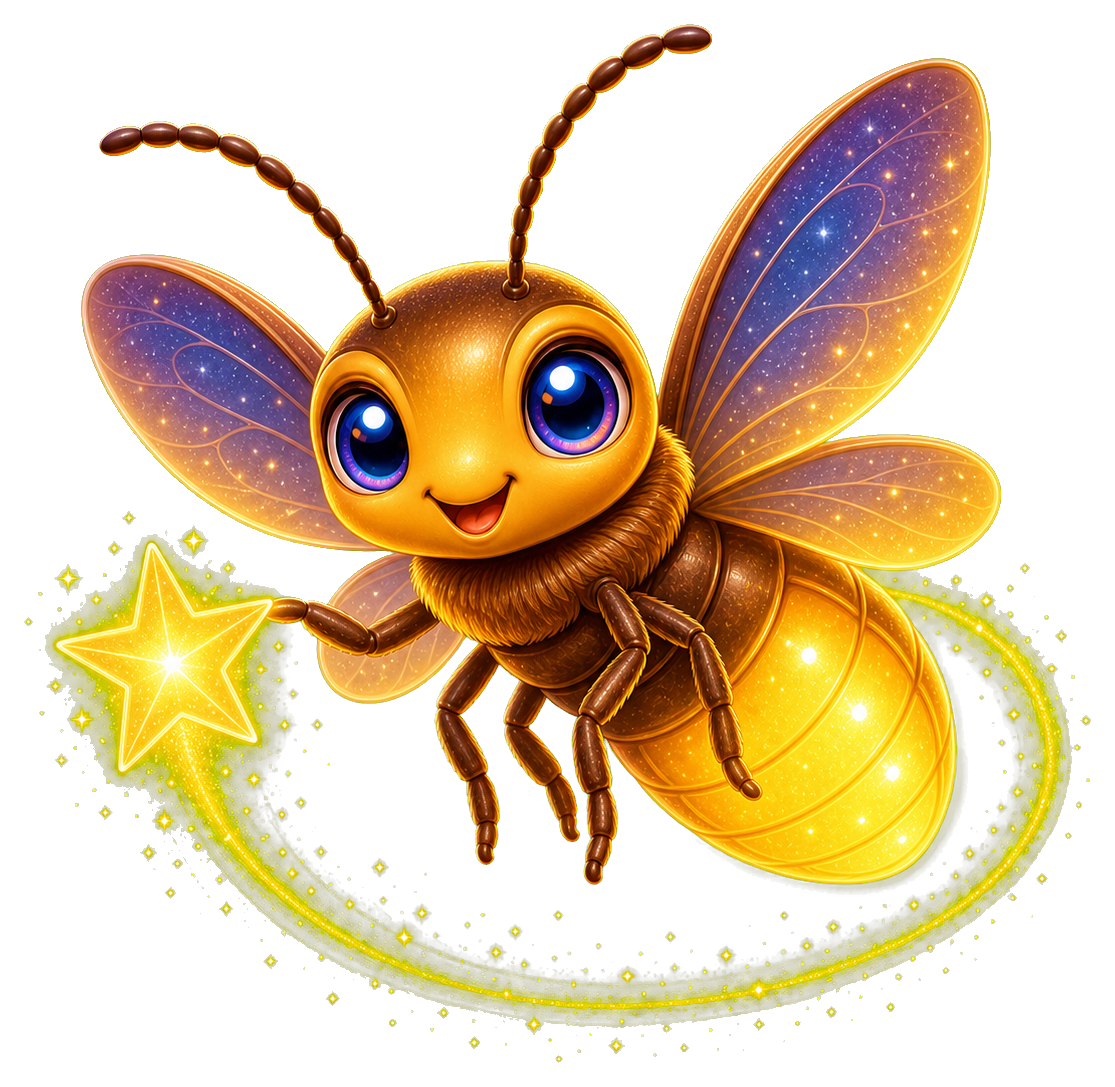 Preview for Firefly With Star Spark Sticker