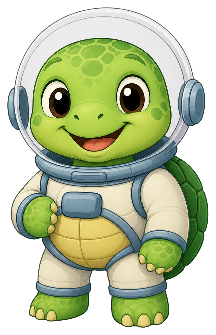 Preview for Astronaut Turtle Sticker For Creative Designs