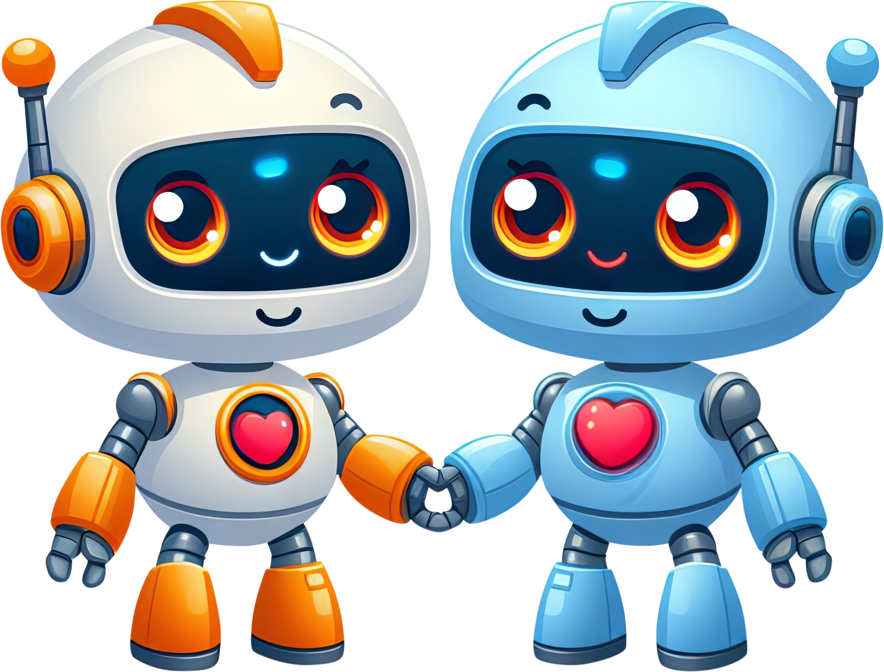 Preview for Robot-friendship-illustration-love-characters-sticker-a1ead