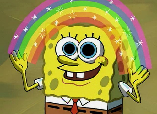 Preview for Spongebob-squarepants-rainbow-cartoon-meme-background-f3378