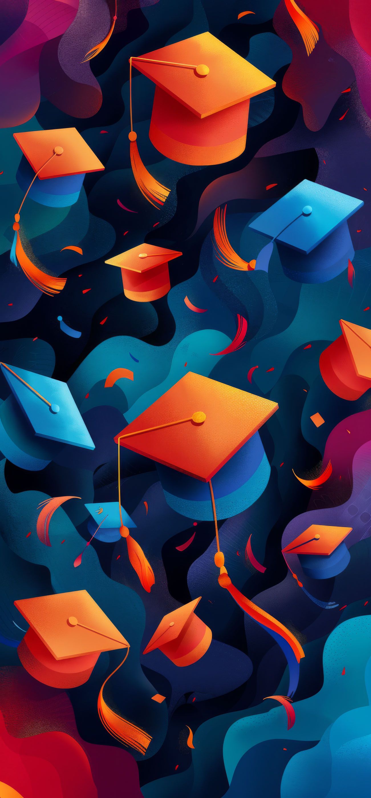 Preview for Graduation-caps-celebration-graduation-phone-background-7dad5