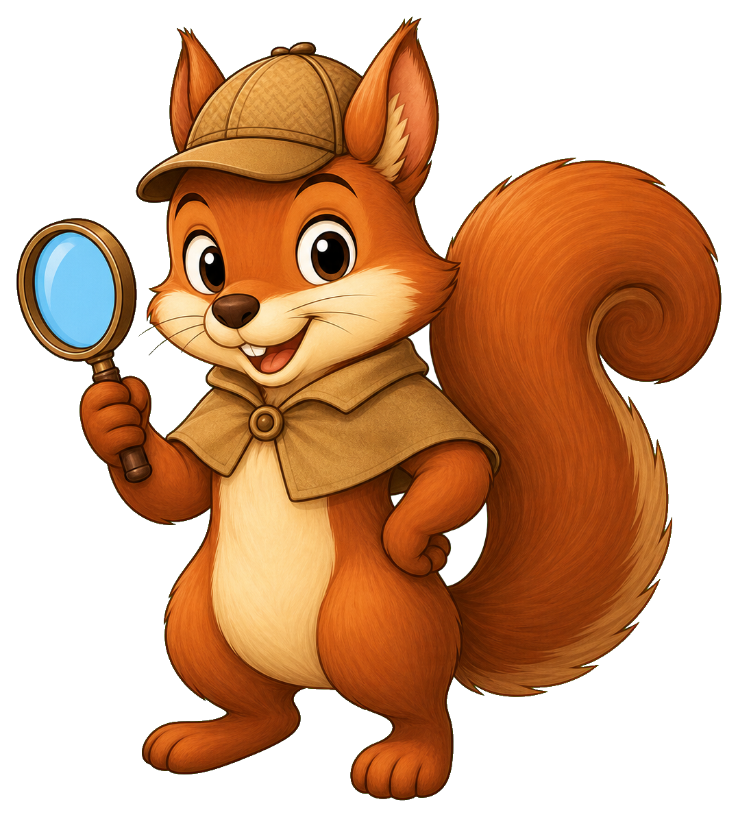 Preview for Detective Squirrel Sticker
