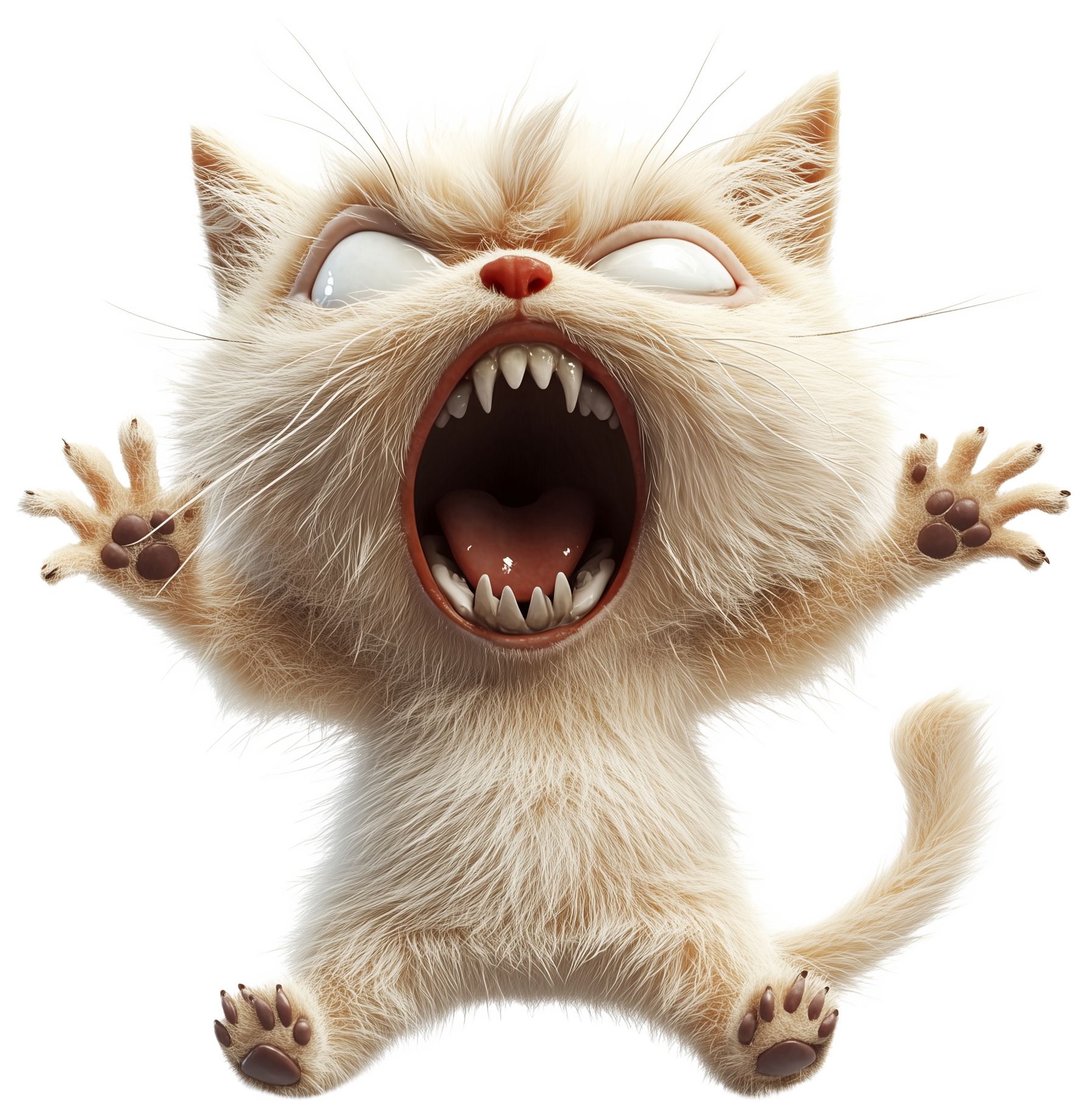 Preview for Angry Cartoon Cat Sticker