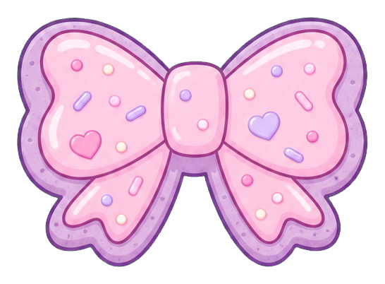 Preview for Lilac Bow Cookie Sticker