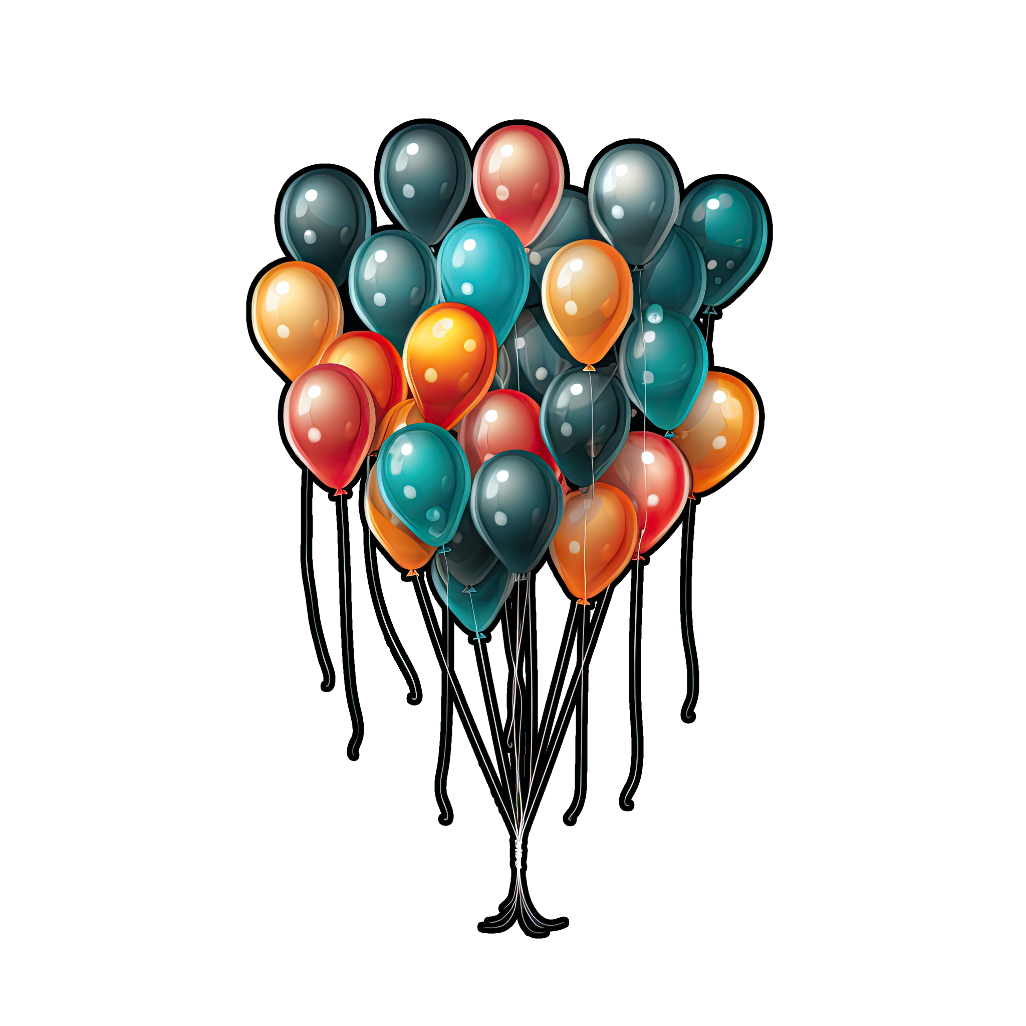 Preview for Colorful-balloons-illustration-new-year-sticker-81b64