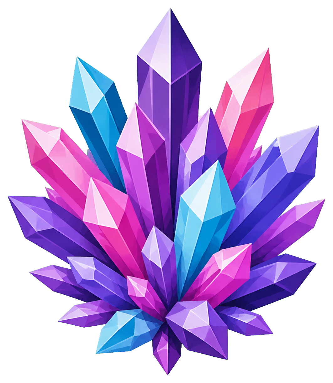 Preview for Crystal Burst Solid Sticker