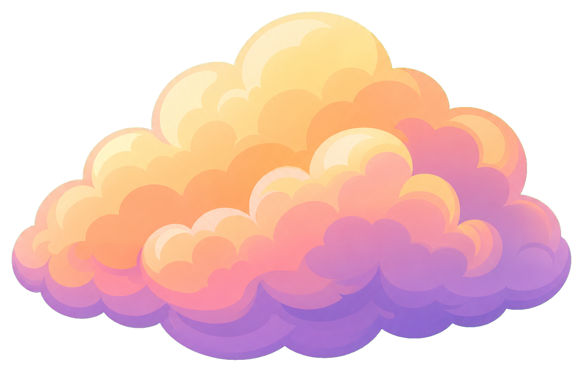 Preview for Sunset Tinted Cloud Sticker