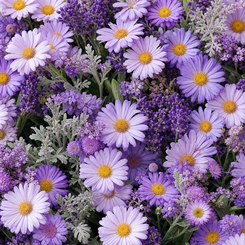 Preview for Purple Floral Background Stock Image