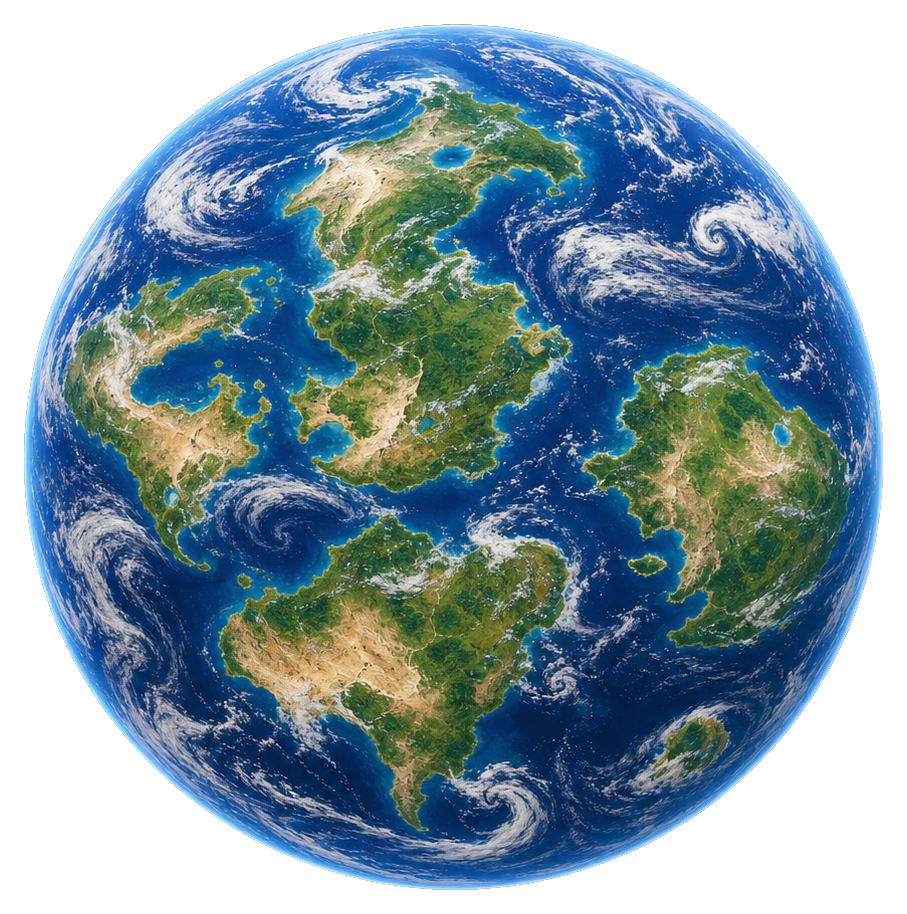 Preview for Realistic Blue Marble Earth Sticker