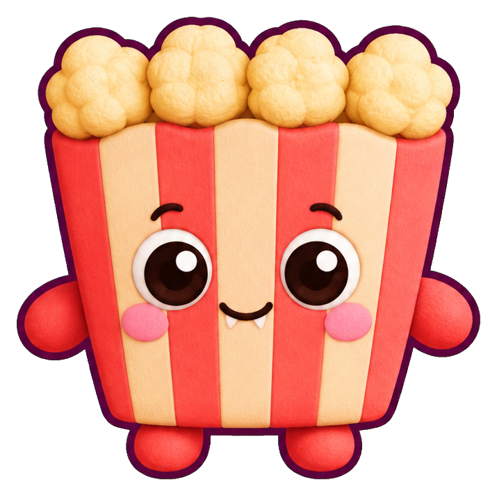 Preview for Popcorn Puff Beast Kawaii Sticker