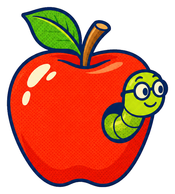 Preview for Teacher Life Apple With A Bookworm