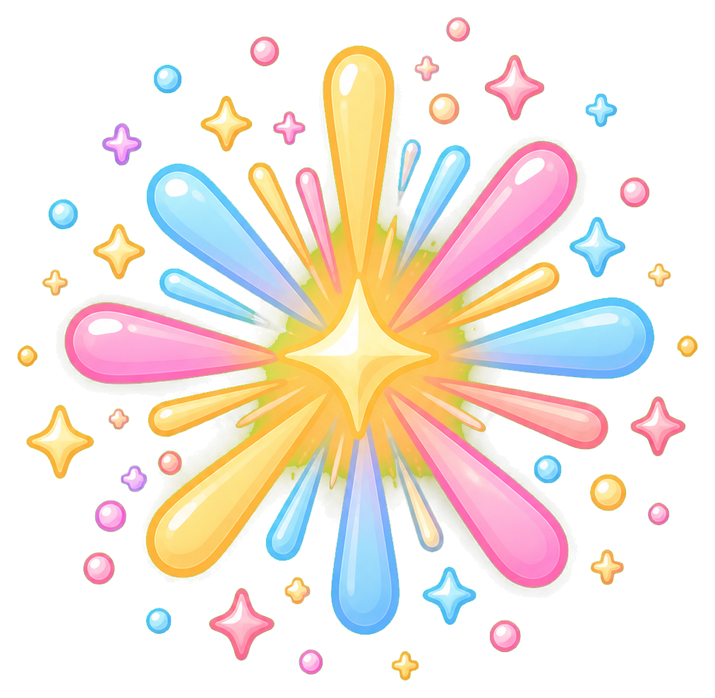 Preview for Shine Burst Sparkle Sticker Graphic