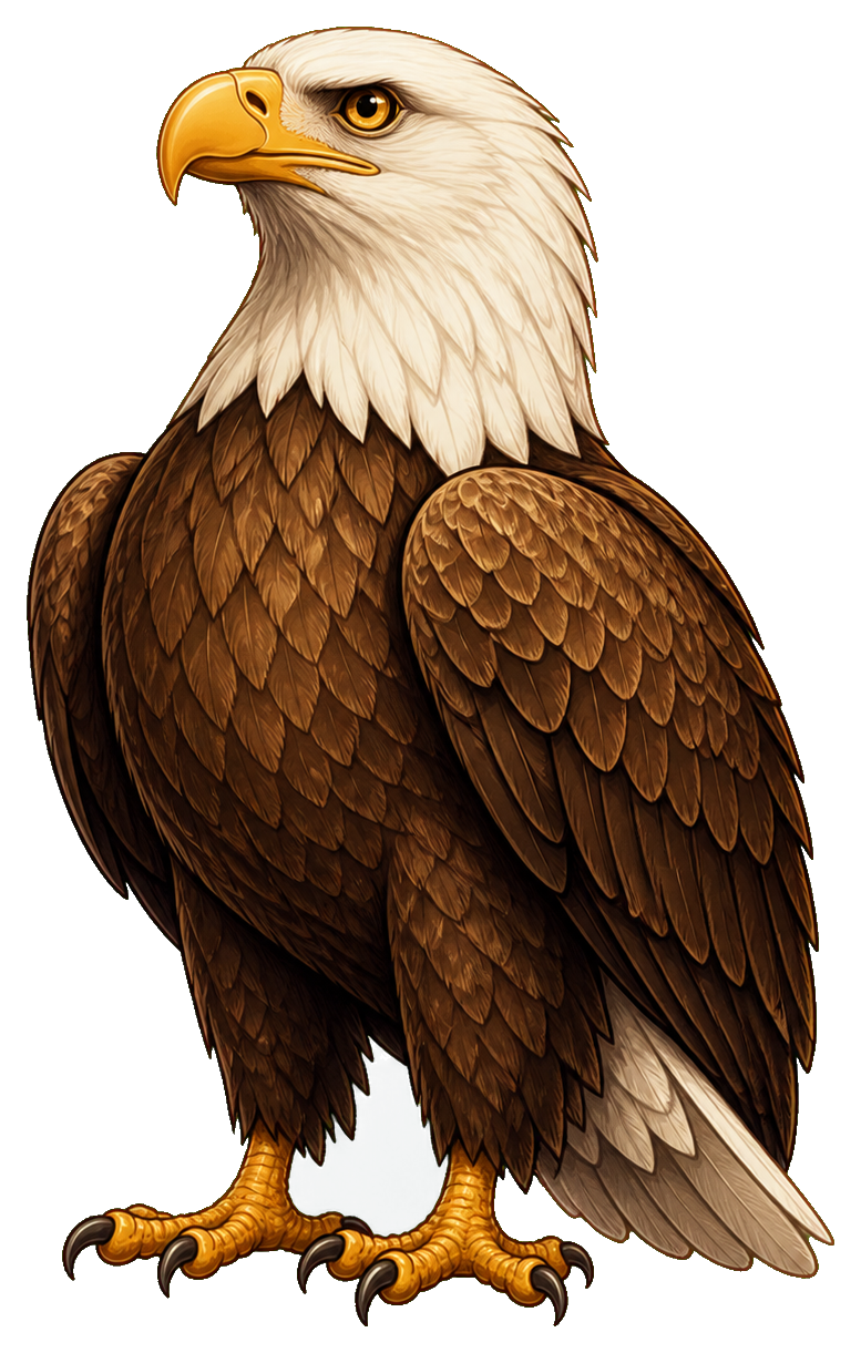 Preview for Eagle Proud Pose Sticker