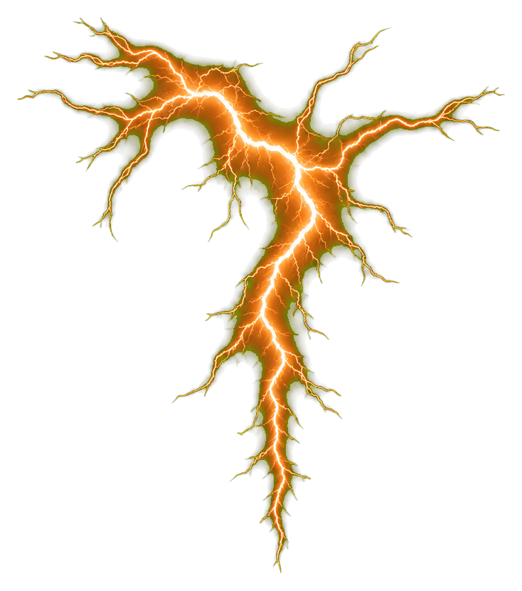 Preview for Realistic Amber Storm Bolt Sticker