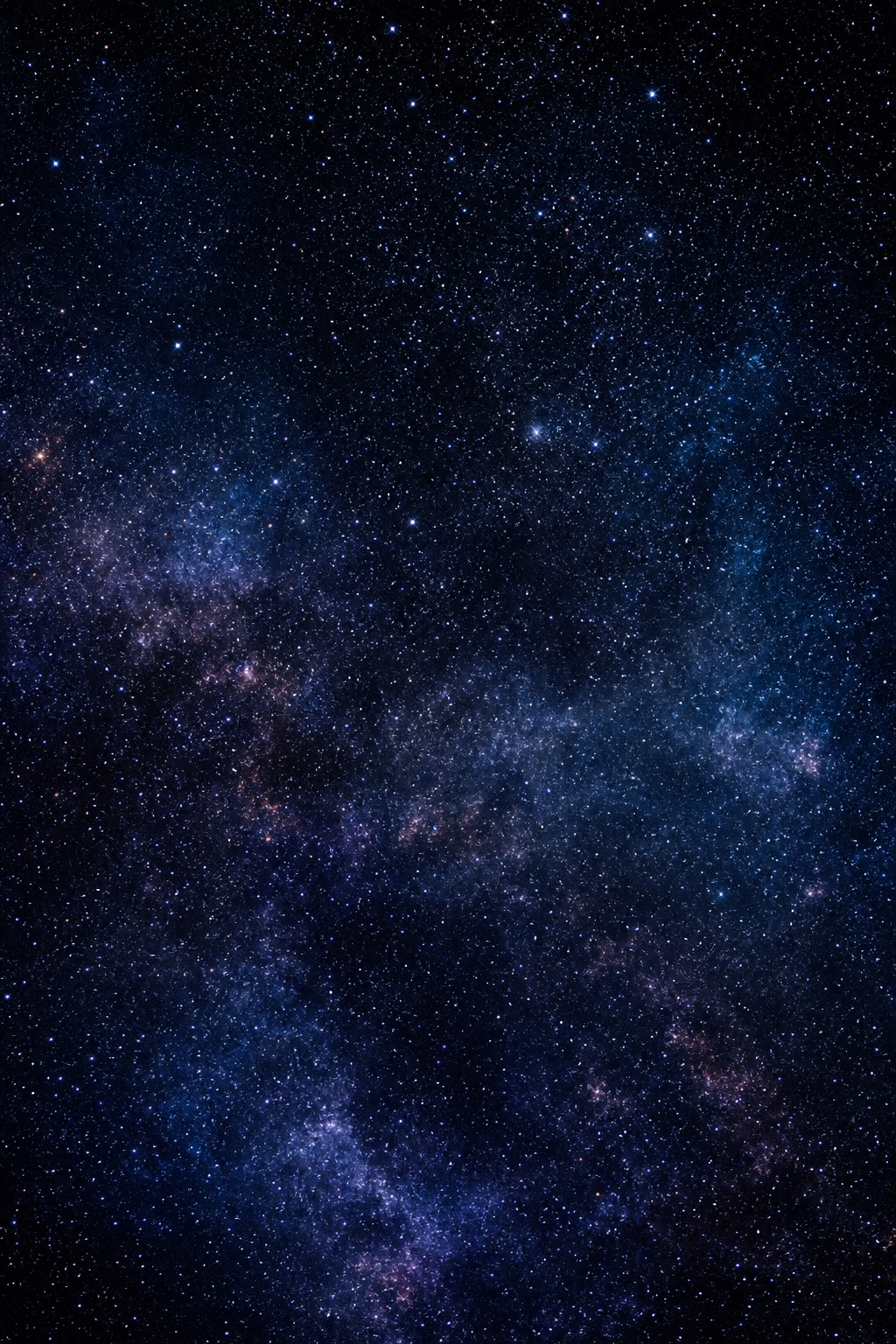 Deep blue star field with scattered stars and faint cosmic texture