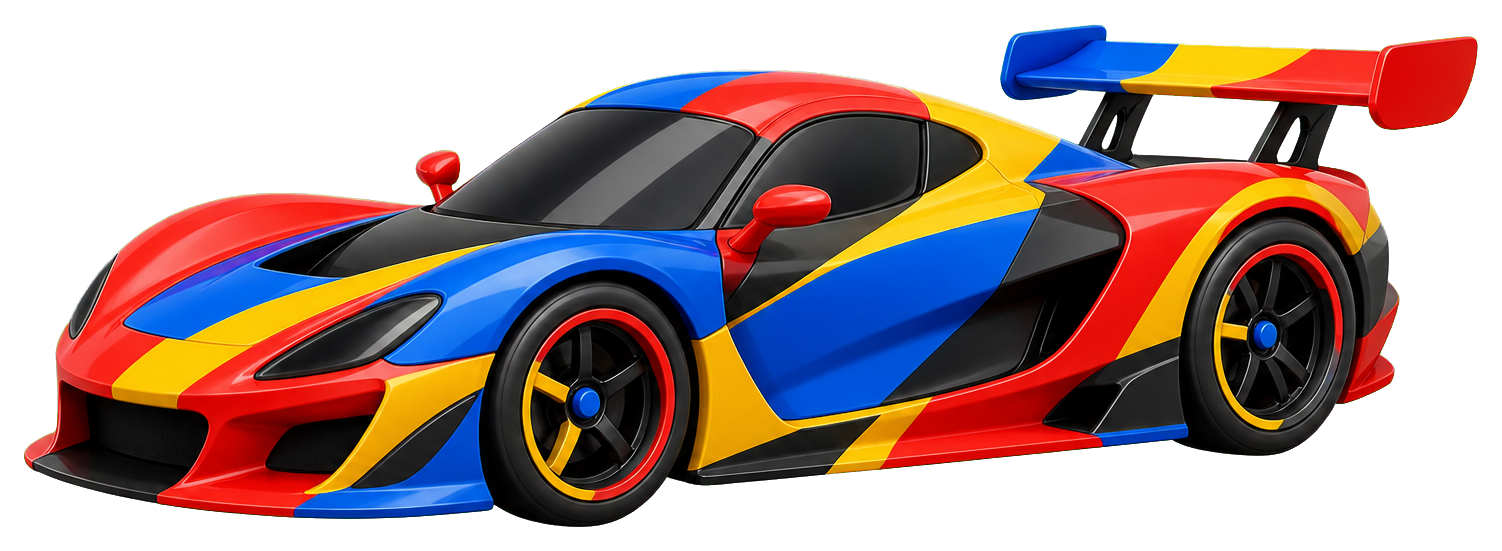 Preview for Race Car Sticker Graphic For Designs