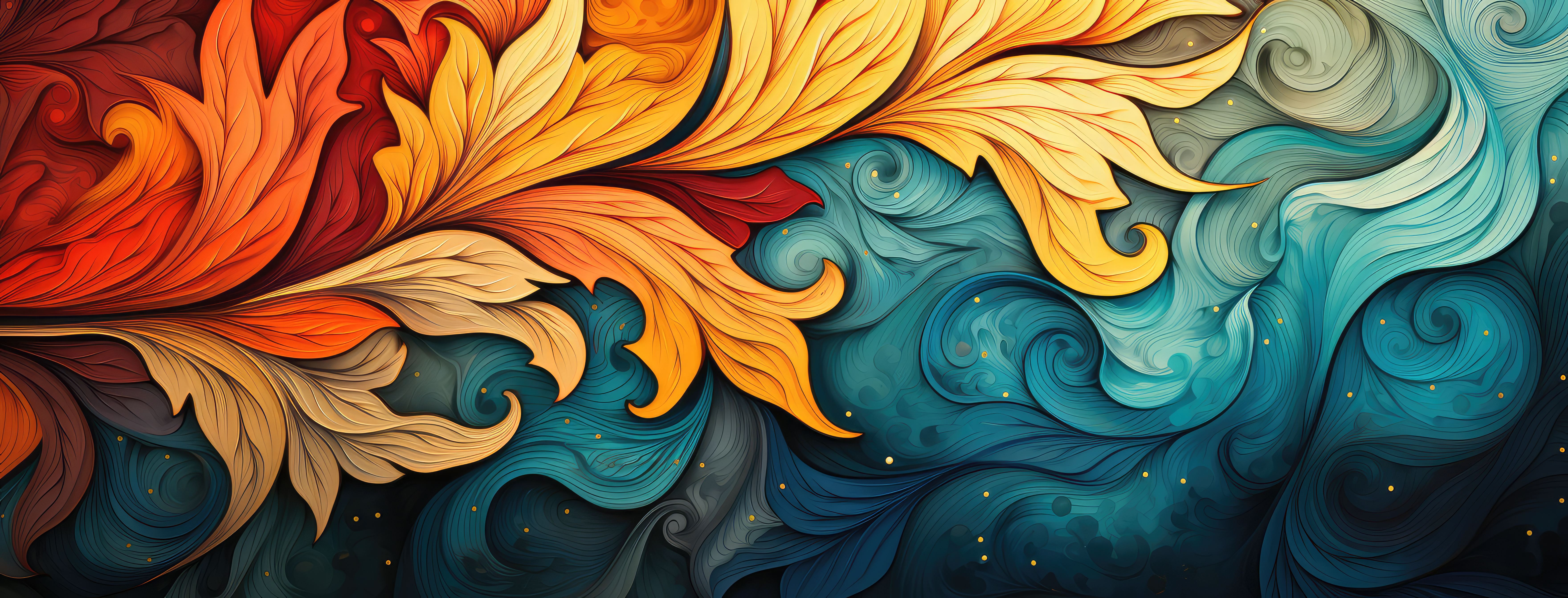 Preview for Vibrant-floral-pattern-design-abstract-background-e6a08