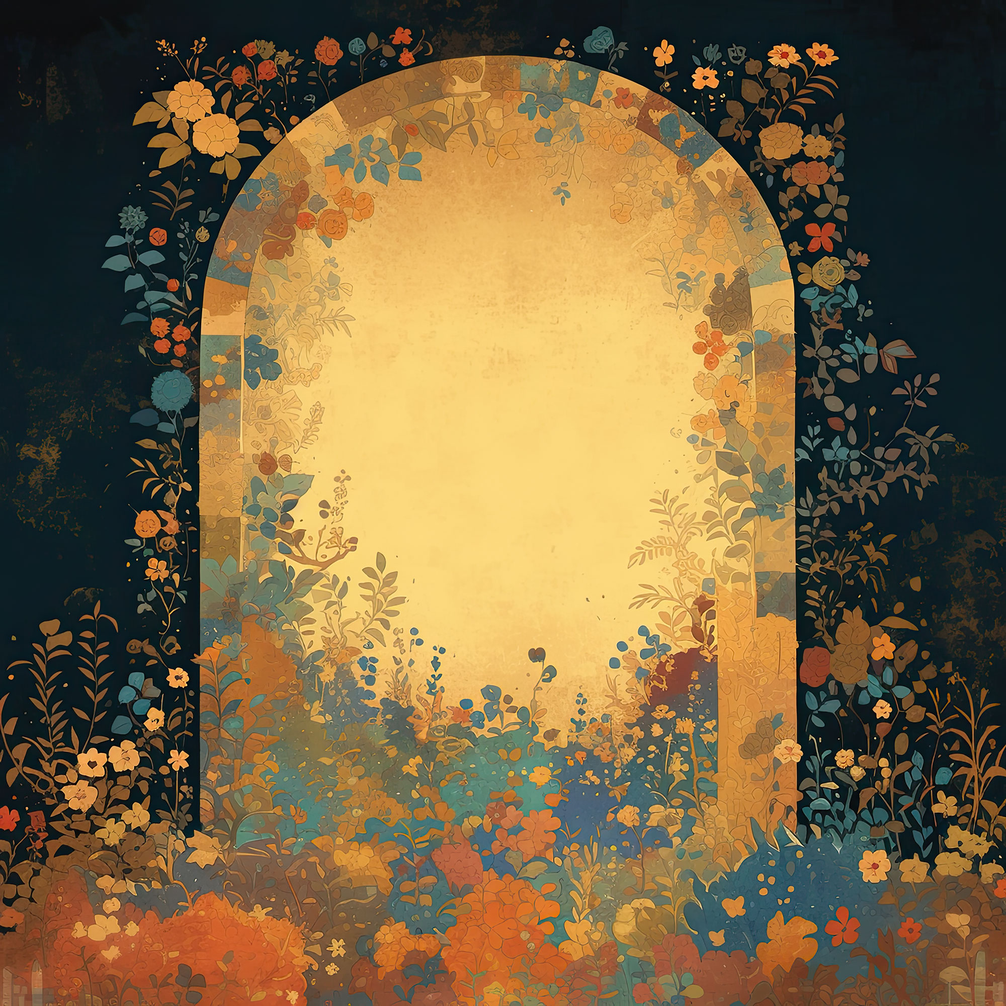 Preview for Floral-archway-art-simple-backdrop-background-69c8c