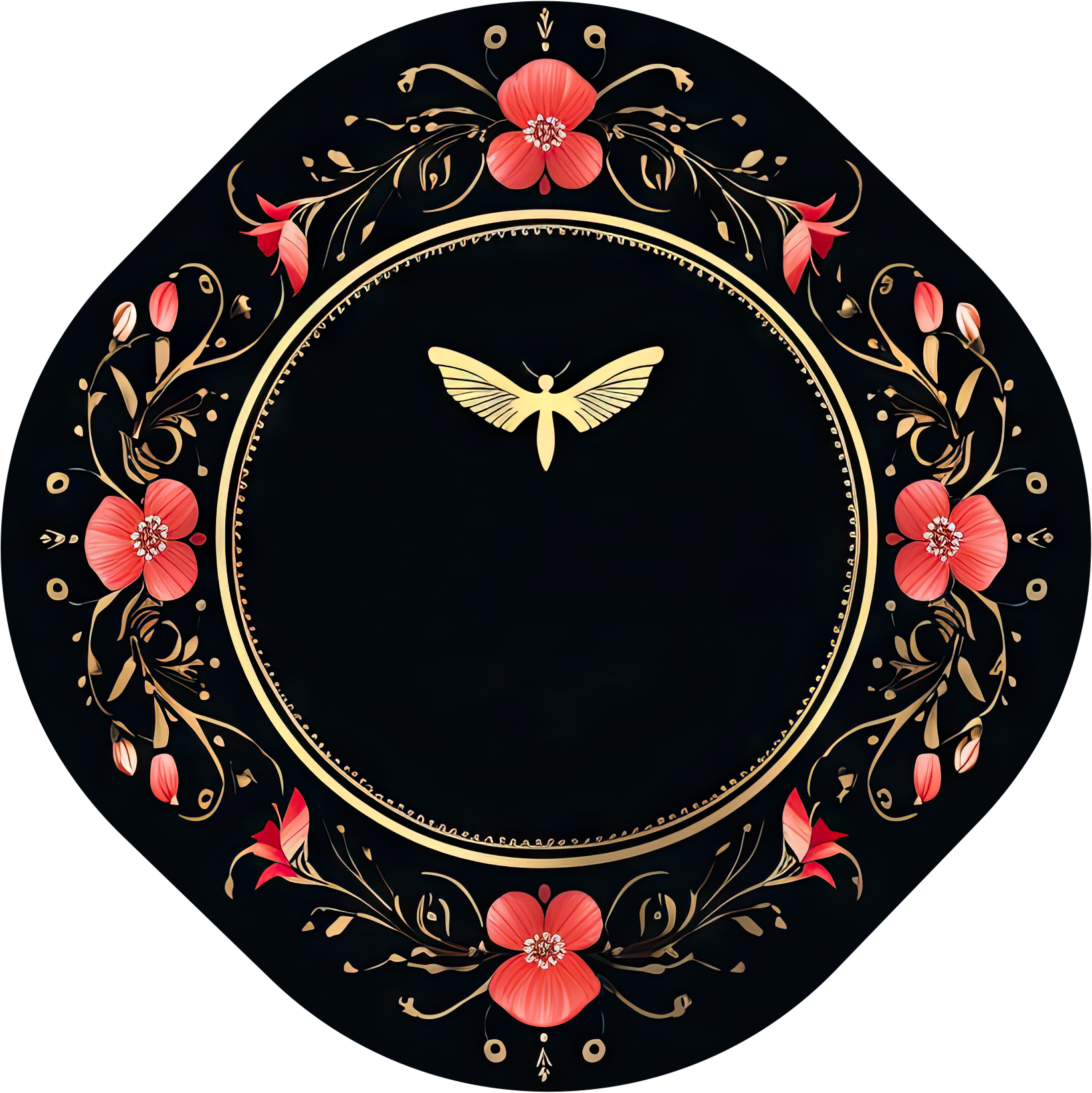 Preview for Luxury-floral-butterfly-design-logo-flower-sticker-31db5
