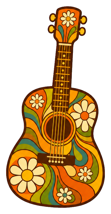 Preview for Groovy Flower Power Guitar