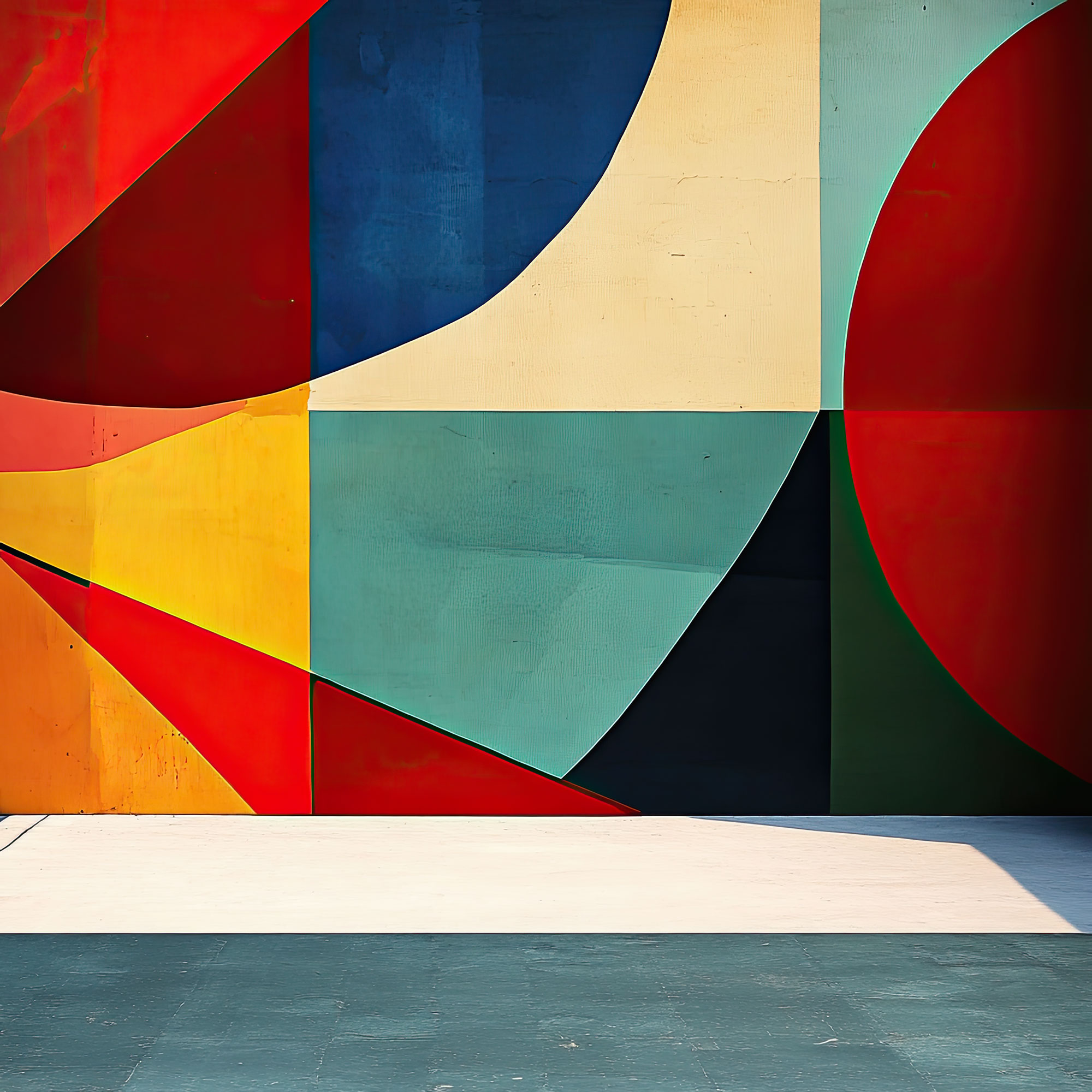 Preview for Geometric-mural-art-abstract-backdrop-background-8f27b