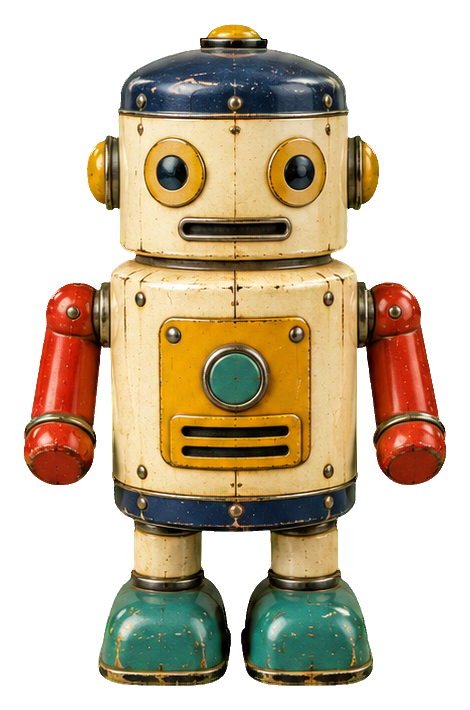 Preview for Tin Toy Robots Tall Cylinder