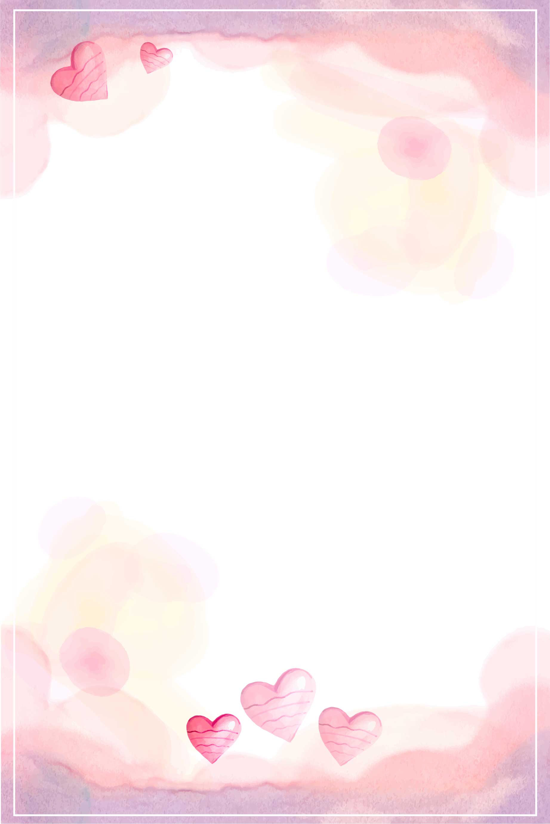 Preview for Pink-watercolor-heart-frame-love-background-5ab40