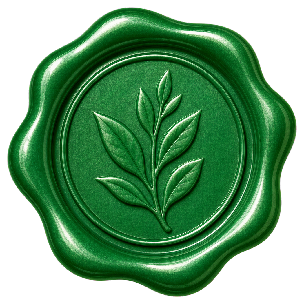 Preview for Green Leaf Wax Seal Sticker