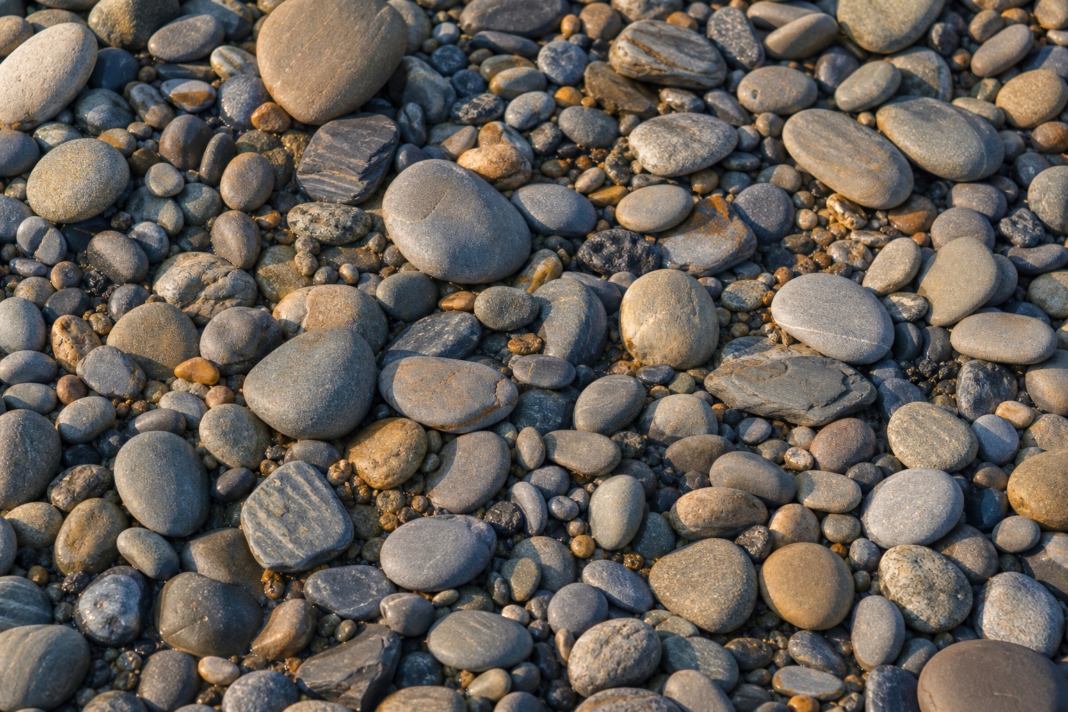Preview for Rounded Gray Pebble Bed Stock Background