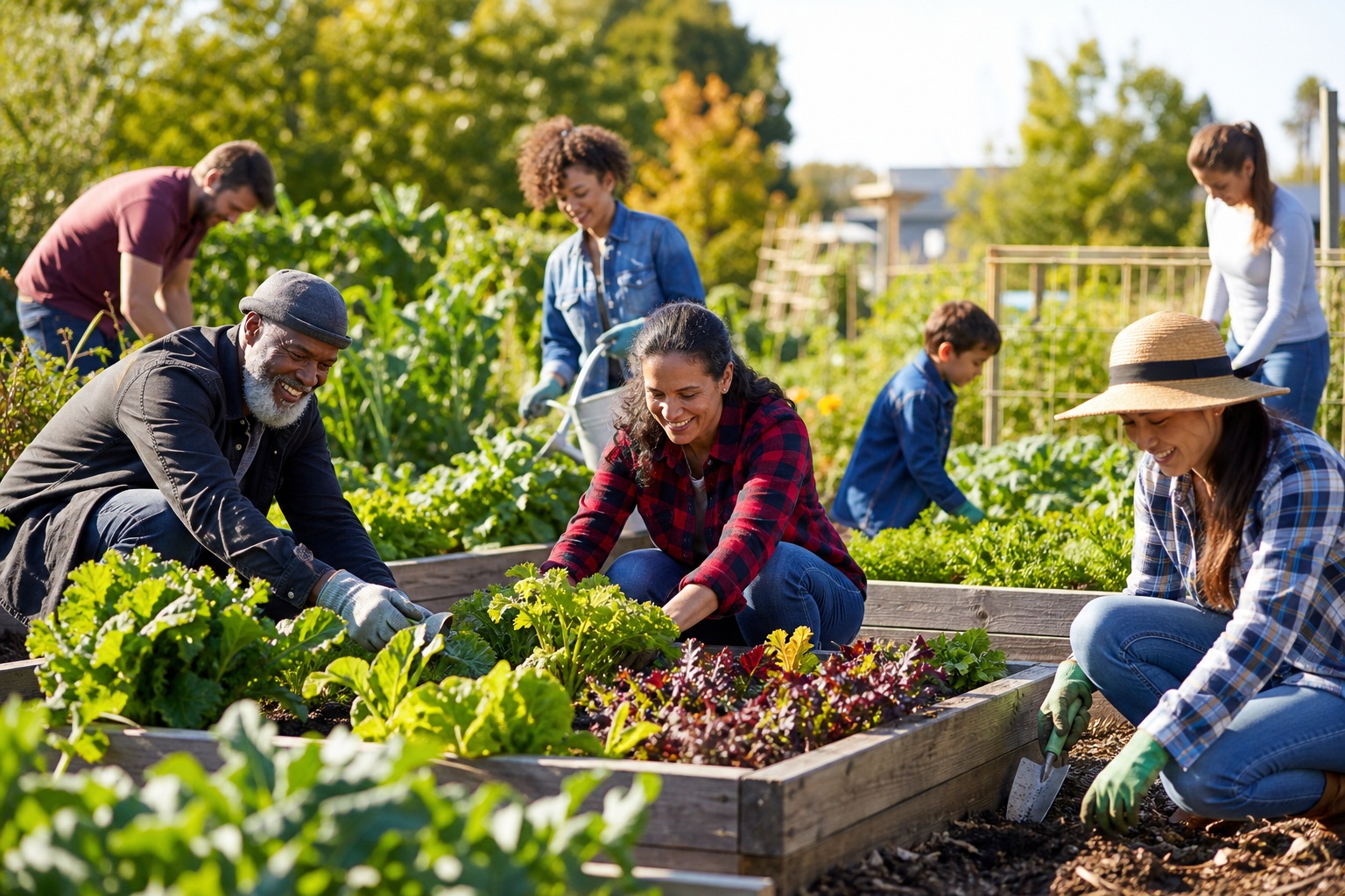 Preview for Community Garden Group Celebration Background