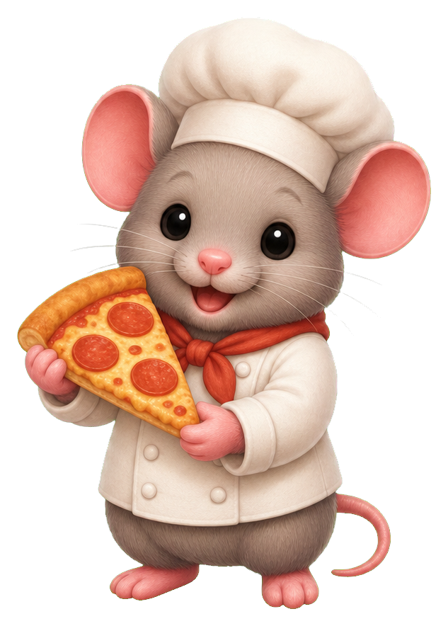 Preview for Mouse Chef Pizza Sticker